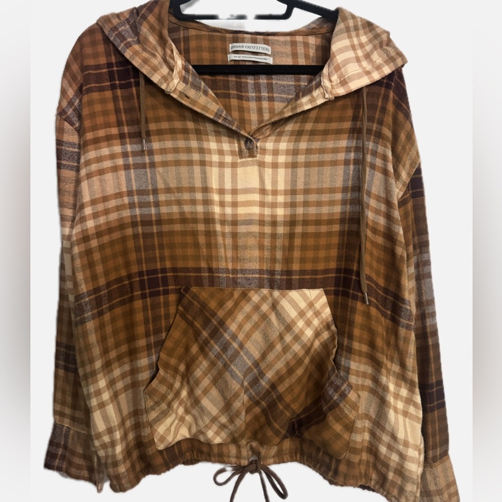 Urban Outfitters Brown Flannel Top